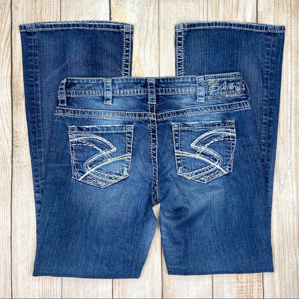 SILVER JEANS Blue Lola Flare Jeans